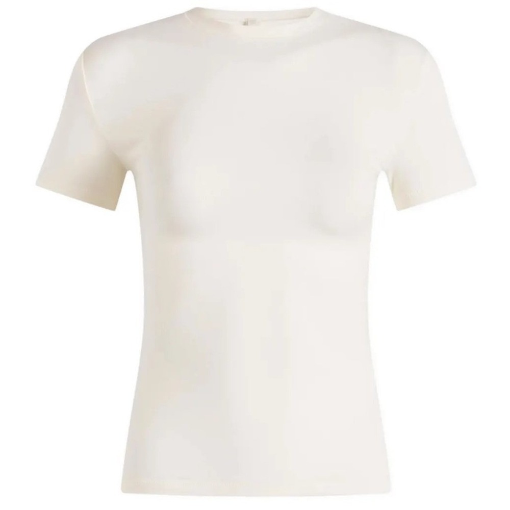 Skims Cotton Jersey T-Shirt Marble Short Sleeve Crew Neck AP-TSH-0638 Medium